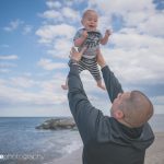 A father and his baby at the beach, Adorable, Baby, Beach, Beautiful Family, Belmar, Belmar Beach, Children, Excited baby, Family, Family at Belmar Beach, Family at the Beach, Family at the Jersey Shore, Father, Father and Son at the Beach, Jersey Shore, New Jersey, Ocean, Son, shore